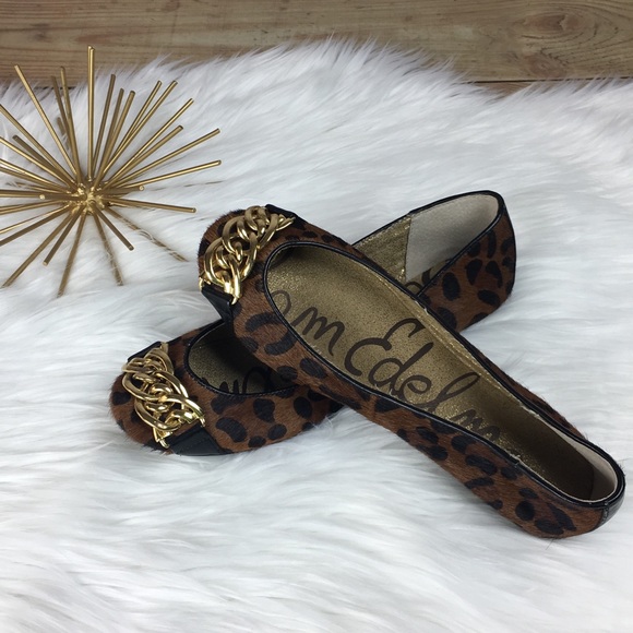 Sam Edelman Shoes - SAM EDELMAN Calf Hair Leopard Print Flats